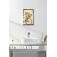 thumbnail image 4 of Floral Bicycle Vintage Aluminum Sign, Vintage Bike Art, Flower Basket Farmhouse Decor, Garden Signs Outdoor Metal, Spring Bike with Flower Funny Tin Sign Farmhouse Decor 12x16 Inches, 4 of 6