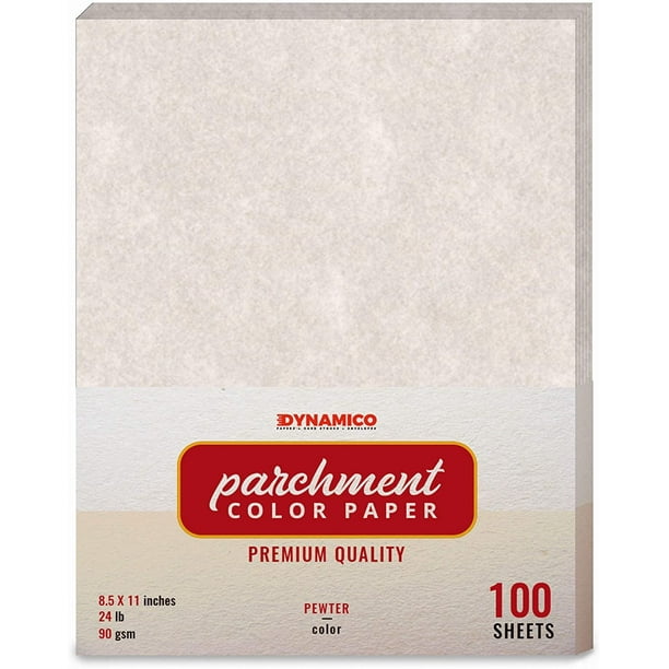 Pewter 8.5 x 11" Stationery Parchment Colored Regular Papers, Color