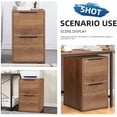 thumbnail image 3 of Marcree 2 Drawer File Cabinet , Small Filing Cabinet with Hanging Bars for Letter Size,  Under Desk File Storage Cabinet Used for Home Office, Brown Assemble Required, 3 of 10