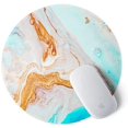 thumbnail image 2 of ITNRSIIET [20% Larger] Mouse Pad with Stitched Edge Premium-Textured Mouse Mat Waterproof Non-Slip Rubber Base Round, 2 of 5