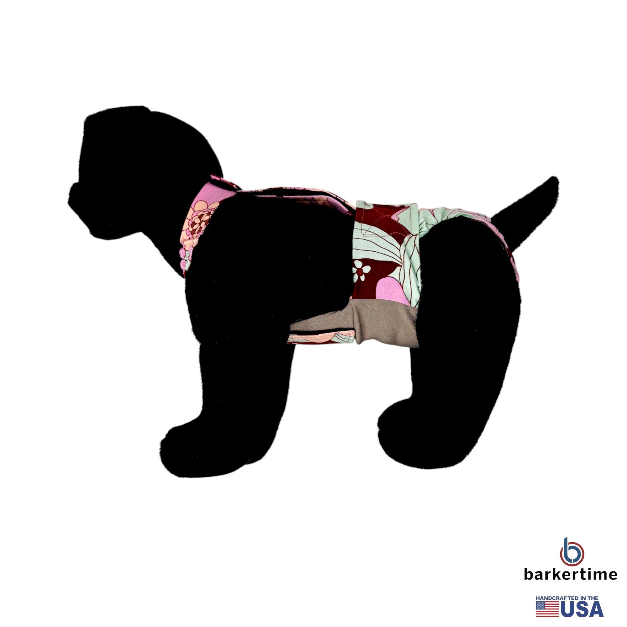 Barkertime Boho Blossom Dog Diaper Snappy Overall