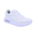thumbnail image 1 of Tenis escolar Audaz para niño de corte piel blanco Mulán con ajuste agujetas, 1 of 6