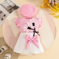 thumbnail image 6 of NIEWTR Toddler Girl Clothes Summer Outfits, Sleeveless Ruffle Hem Tank Top + Shorts 2Pcs Cute Baby Girls Clothing Set 1-5T 2Pcs Summer Gift Set 9-12 Months,Pink, 6 of 7
