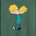 thumbnail image 3 of Hey Arnold! - Distressed Arnold - Women's Lightweight French Terry Long Sleeve Shirt, 3 of 5