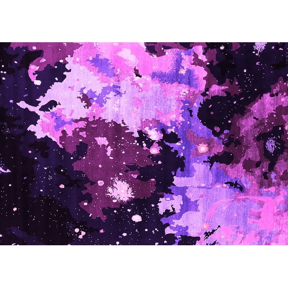 Ahgly Company Indoor Rectangle Oriental Pink Industrial Area Rugs, 5' x 8'