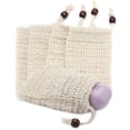 thumbnail image 1 of Laklulu - 5 bolsas de jabón de sisal natural, ideales para guardar restos de jabón, bolsa de malla para masajear y restregar, bolsa exfoliante de jabón para ducha y baño, bolsas de jabón de fibra, 1 of 6