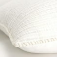 thumbnail image 5 of Rizzy Home White 22"X22" Stripe Patterned Solid Woven Poly Filled Throw Pillow, 5 of 5