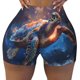 thumbnail image 2 of Fotbe Night Sky Turtle Shorts Sin Costuras – Shorts Deportivos de Cintura Alta para Mujer, Elásticos para Gimnasio, Yoga, Running o Ciclismo-Small, 2 of 8
