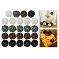 thumbnail image 3 of Decoración de ratán Accesorios naturales Adornos de ducha Esferas decorativas de mimbre Negro Gris Blanco 24, 3 of 9