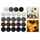 thumbnail image 3 of Centros de mesa de decoración de bolas de mimbre para ducha Qingbei, para decorar fiestas navideñas Negro Gris Blanco 24, 3 of 9