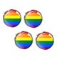 thumbnail image 3 of 2 pares de gemelos con diseño de arcoíris para trajes, con decoraciones del mes del Orgullo Gay, 3 of 5