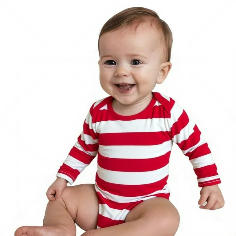 COUVER Unisex Baby Infant Toddler Long Sleeve Lap Shoulder Striped