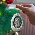 thumbnail image 3 of Fwttom Natural Animal Theme Christmas Ornaments - Cute Little Creature Hanging Christmas Tree Decorations, 2D Flat Small Accessories Xmas Holiday Decor, 3 of 8