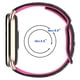 thumbnail image 5 of For Xiaomi Smart Band 9 8 Embossed Silicone Dual Color Strap Replacement Wristband - Black Pink, 5 of 5
