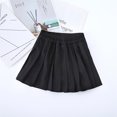 thumbnail image 4 of Yruioon Kids Girls Pleated Mini A-line Skirts Skater Scooter Golf Tennis Skirts School Uniform Skirts Black 160, 4 of 4