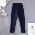 thumbnail image 6 of TAmten Girl Leggings Size 6 Girls Fleece Lined Leggings High Waisted Stretchy Thick Thermal Soft Tights Pants Toddler Kids Cozy Winter Warm Pant(Navy,11-12 Years), 6 of 7