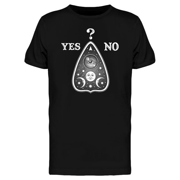 Simple Ouija Answers Graphic Tee Men's -Image by Shutterstock