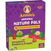 Annie's Organic Nature Pals Fiber Fruit Flavored Snacks, Gluten Free, 16 Count, 11.2 oz
