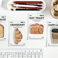thumbnail image 6 of Coffee Bread Themed Note Paper 30Sheets Unlined Adheive Notes Small Notepads Reminder on Book Notebook Calender, 6 of 8