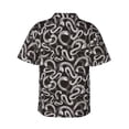 thumbnail image 3 of Balery Hand Drawn Snake Print Men's Hawaiian Shirts Short Sleeve Beach Shirt Relaxed Fit Vacation Button Down Shirts-XX-Large, 3 of 9