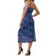 thumbnail image 3 of Vestido de maternidad INSPIRE CHIC para mujer, con malla, fruncido lateral, tipo bodycon, tirantes de espagueti, vestido de embarazo para invitada de boda, azul floral, XXL, 3 of 6