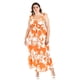 thumbnail image 5 of Vestido escote con nudo Roman Fashion /Tallas Extras, 4335 (Naranja) naranja 36, 5 of 6