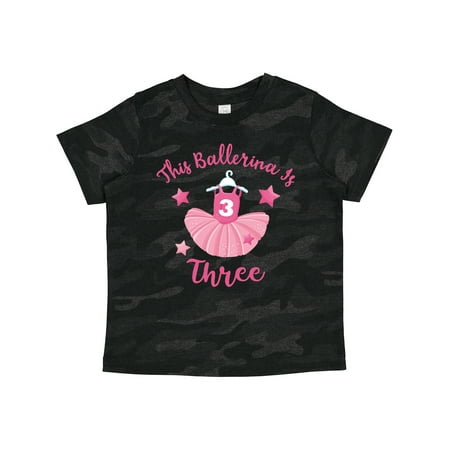 

Inktastic Ballerina 3rd Birthday Gift Toddler Toddler Girl T-Shirt