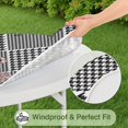 thumbnail image 5 of Pioneer Flower Floral Print Pattern Round Fitted Tablecloth with Elastic Edge,Dining Table Cover Waterproof,Outdoor Round Tablecloth for Camping,Dining,Indoor and Outdoor, 5 of 7