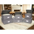 thumbnail image 4 of Covermates Keepsakes Dish Storage Box â€“ Stackable, Reinforced Handles, China Storage, Graphite, 4 of 7
