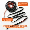 thumbnail image 4 of VEVOR Synthetic Winch Rope, 1/4 Inch x 50 Feet 10,000 lbs Synthetic Winch Line Cable Rope with Protective Sleeve + Stopper + Forged Winch Hook + Pull Strap, Fit for ATV, UTV, Small Vehicle, Pickup, 4 of 9