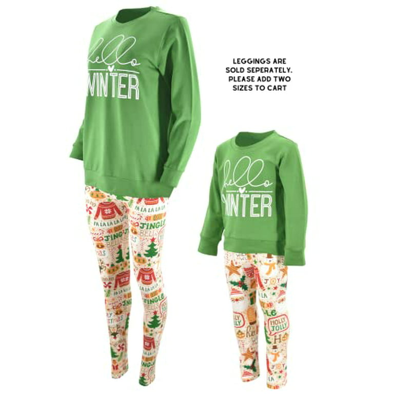 Unique Baby Womens Mommy And Me Christmas Sweater Leggings Outfit (Lrg,  Green)