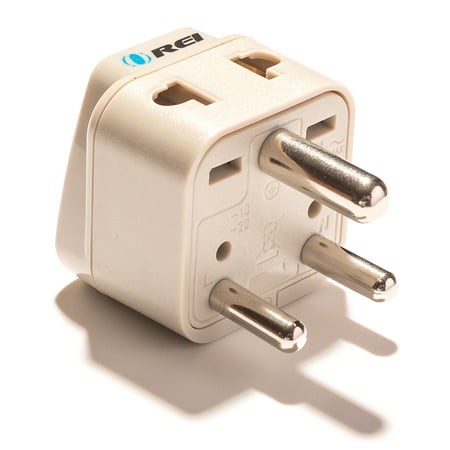 OREI Grounded Universal 2 in 1 Plug Adapter Type D for India, Africa & more - High Quality - CE Certified - RoHS Compliant (Best Tv Technology In India)