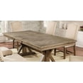 thumbnail image 4 of Furniture of America Stanley Rustic Extendable Dining Table, Light Oak, 4 of 6
