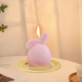 thumbnail image 4 of Folding Ear Rabbit Aromatherapy Candle, Cute Bunny Scented Candle for Girls, Romantic Gift for Girlfriend, Bedroom Ornament, Soy Wax Candle with Ylang, Rose, Jasmine, Osmanthus Scent, 4 of 6