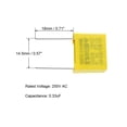 thumbnail image 3 of Uxcell 0.33uF 275VAC X2 MKP Capacitores de película de polipropileno de seguridad 5 paquetes, 3 of 4
