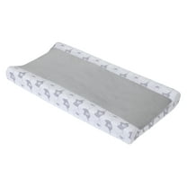 Little Love by NoJo Contoured Changing Pad Cover, Gray
