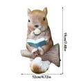 thumbnail image 2 of Boreal Craft Solar LED Squirrel Light Squirrel Solar Resin Garden Decoration Squirrel Hanging Tree Garden Decoration Rooster Garden Statue Coffin Bed Frame, 2 of 7