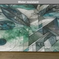 thumbnail image 5 of Ambesonne Teal Place Mats Set of 4, Dreamy Leaves Jumble Futurist, Standard Size, Seafoam Fern Green Grey, 5 of 5