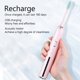 thumbnail image 1 of Cepillo de dientes eléctrico con temporizador inteligente y 5 modos: recargable de 38&nbsp;000 VPM para adultos y niños, blanqueador, resistente al agua IPX7, carga USB, incluye 2 cabezales., 1 of 6