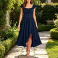 thumbnail image 6 of BRGZLK Womens Halloween Dress Gothic Sleeveless Smocked Ruffle Asymmetrical Hem Vintage Lace Up Tank Dresses Medieval Renaissance Festival Party Cosplay Costume Navy S, 6 of 6