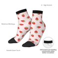 thumbnail image 6 of Pofeuu Strawberry Print 30cm Socks, Adult Running Hiking Socks for Youth and Adult, 6 of 7