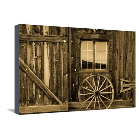 Ridgway Colorado, historic Centennial Ranch Barn built in 1994 by Vince Kotny Stretched Canvas Print Wall