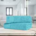 thumbnail image 2 of Elegant Comfort Turkish Popcorn Cotton Bath Towel Set, 27 x 54 Inches, 2-Pack, Hotel-Quality, Soft, Durable, Quick-Dry, Highly Absorbent Aqua, 2 of 4