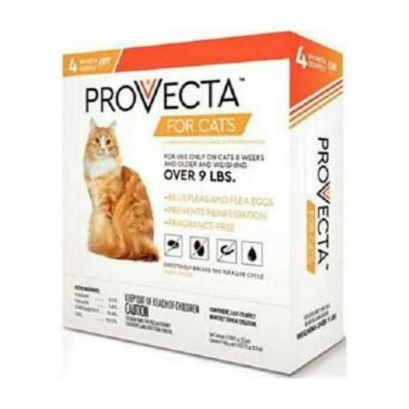 Provecta Flea Treatment for Cats Over 9lbs 4 Month Supply