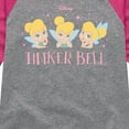 thumbnail image 3 of Tinker Bell - Tinker Bell Expression Grid - Toddler And Youth Girls Raglan Graphic T-Shirt, 3 of 4