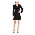 thumbnail image 1 of Michael Kors Womens Mini Ruffled Dress, Black, Small, 1 of 1