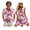 Floral Pink, variant on Yuyamidu Couples Outfits Matching Sets Summer Shirts for Men Womens Hawaiian Dresses Button Up Short Sleeve Shirts for Men and Women Matching Outfits Short Pleated Tiered Sundresses Man L