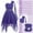 Purple, variant on Alvivi Kids Girls One Shoulder Chiffon Party Dress Wedding Bridesmaid Gown 6-16