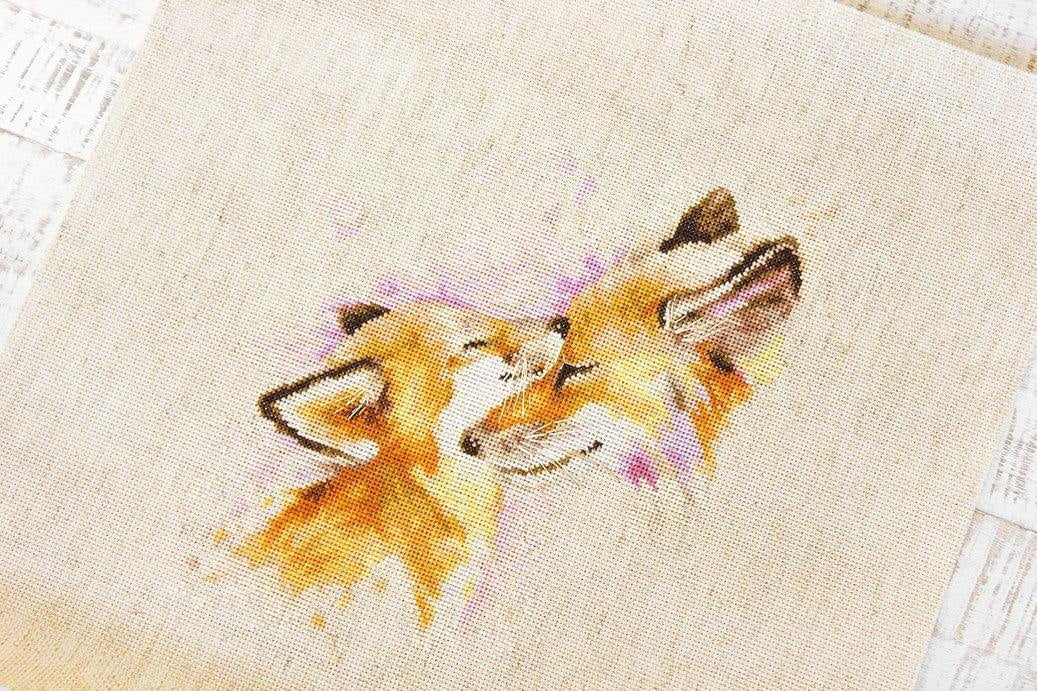 Luca-S The Foxes Counted Cross-Stitch Kit