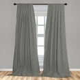 thumbnail image 5 of Ambesonne Black and White Curtains, Maze Labyrinth, Pair of 28"x84", Black and White, 5 of 5